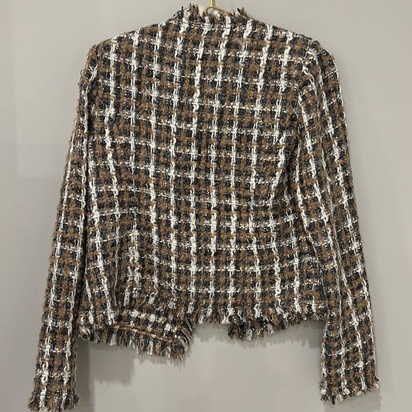 Elie Tahari tweed wool blend blazer size Small - Picture 4 of 6